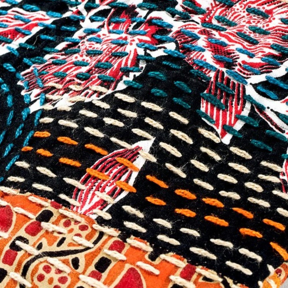 Boho Chic - Hand Stitched Patchwork Shoulder Bag - Fully Lined - Bohemian Style - Picture 9 of 12